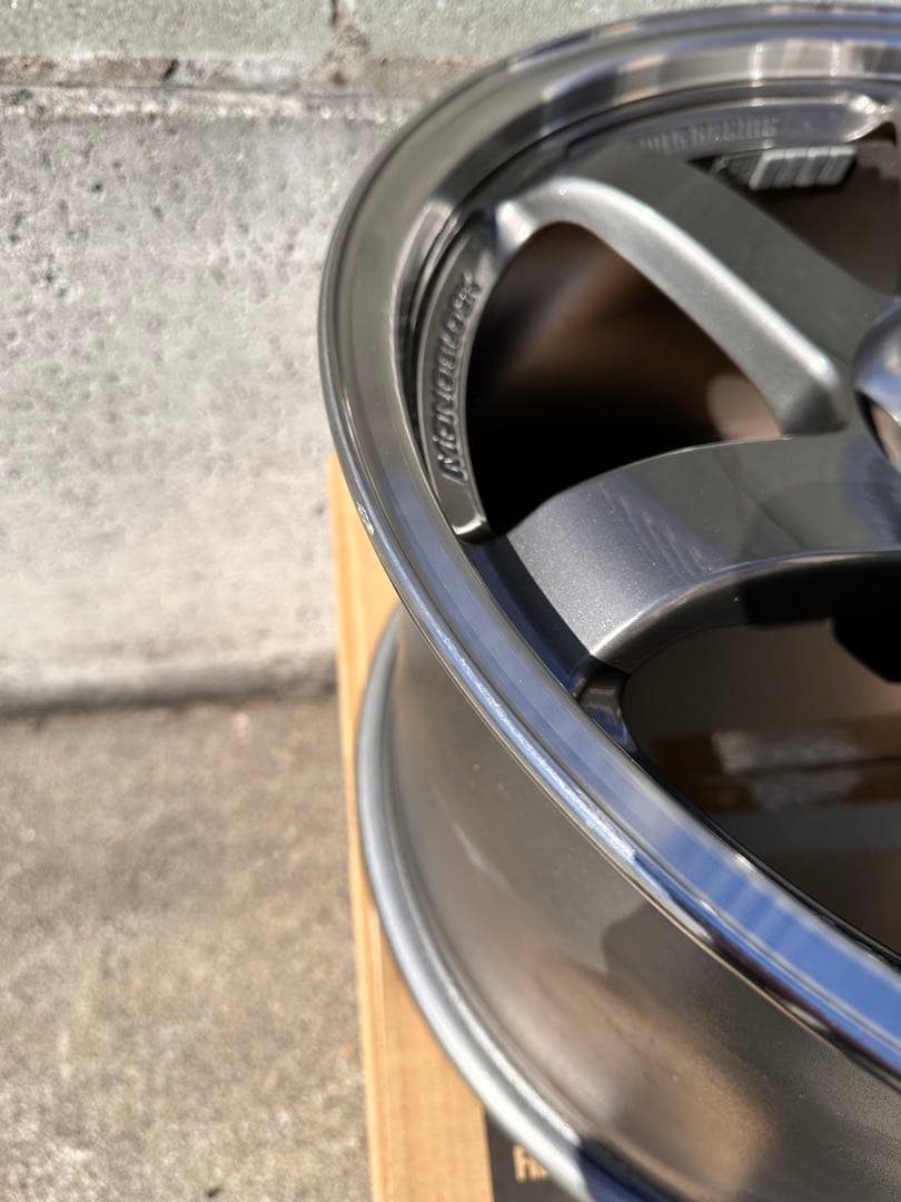 RAYS TE37 SL 18インチ ブラックホイール 4本セット