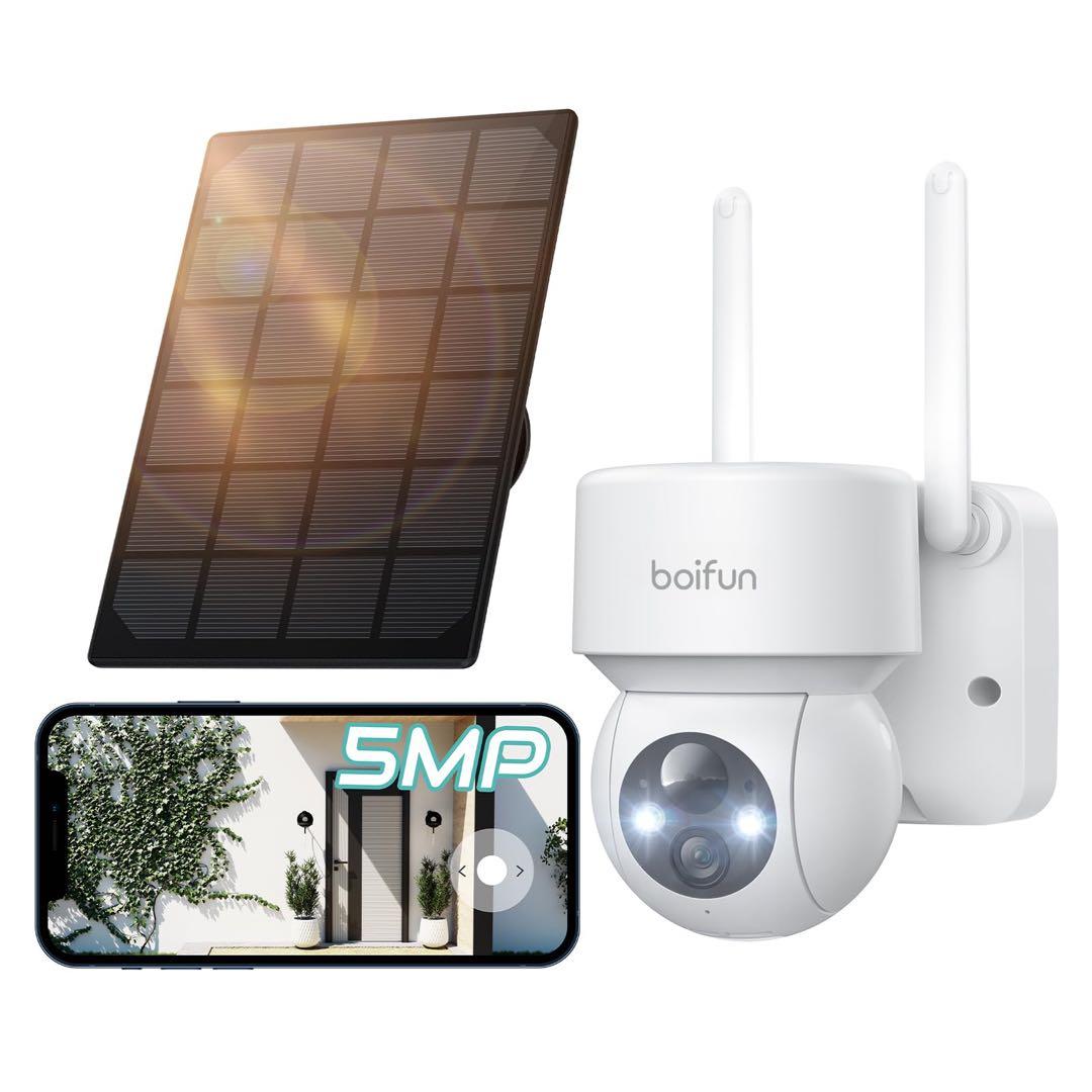 防犯カメラ 屋外 ソーラー ワイヤレス 人体検知 暗視機能 双方向音声