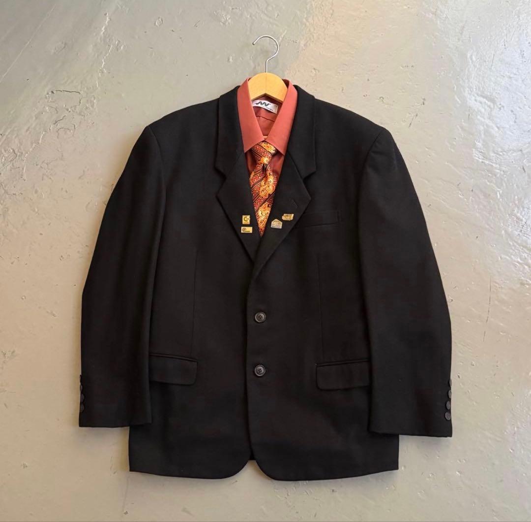 vintage セットアップ 成人式 古着 ウール スーツ