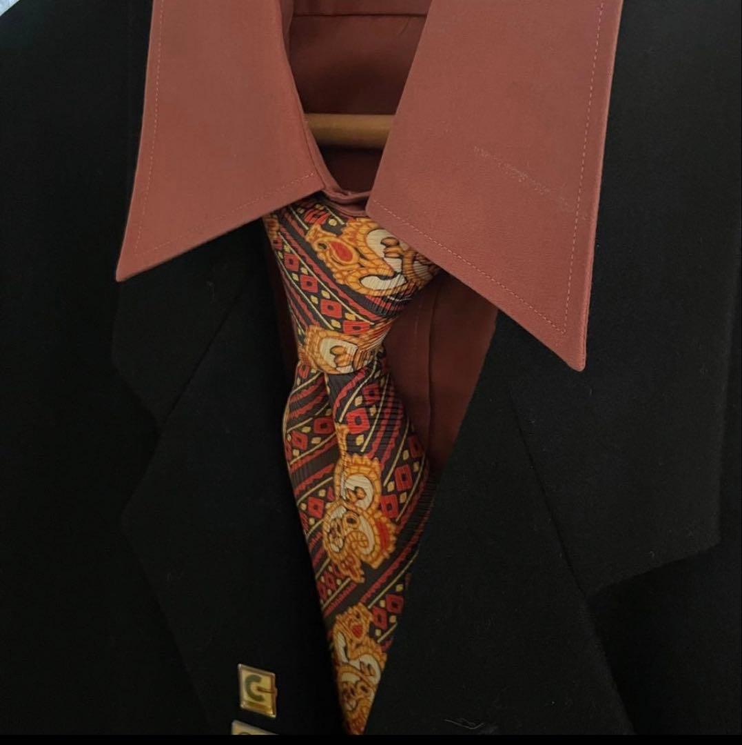 vintage セットアップ 成人式 古着 ウール スーツ