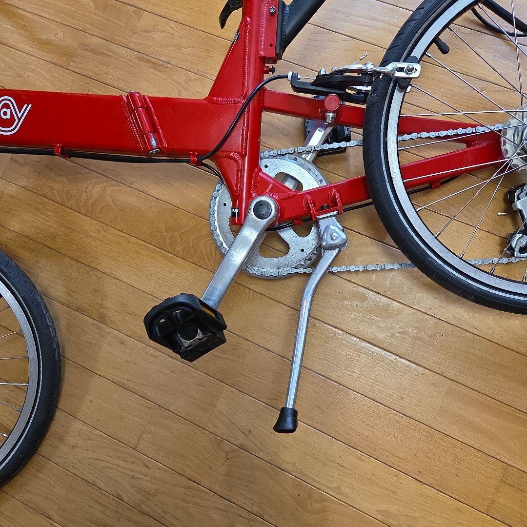 ジャイアントHalfway　(ハーフウェイ)　折りたたみ自転車　カラー赤レッド