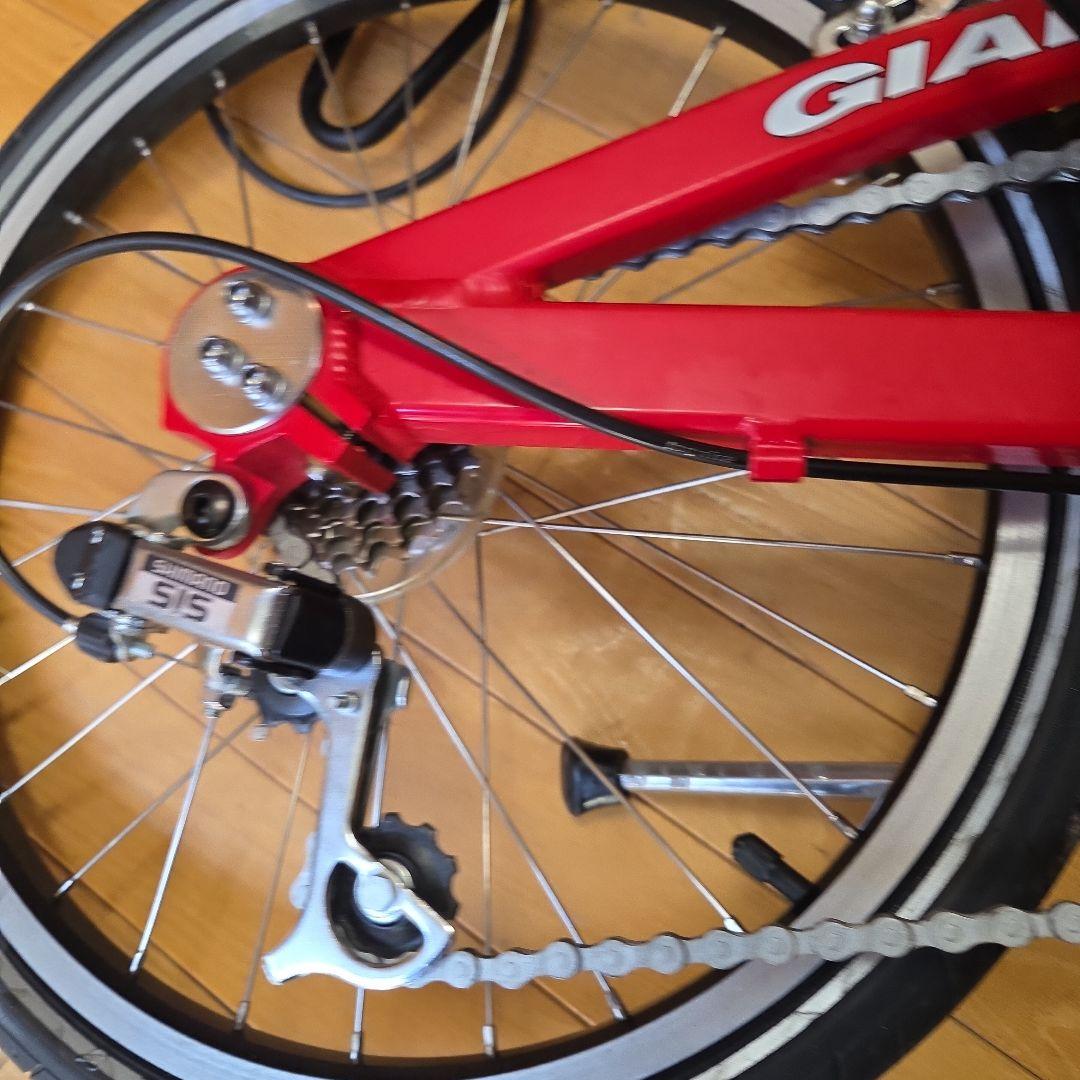 ジャイアントHalfway　(ハーフウェイ)　折りたたみ自転車　カラー赤レッド