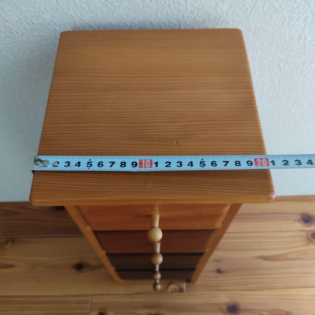 木製4段引き出しミニチェスト