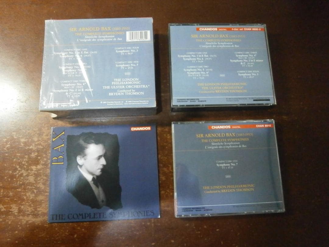 バックス　交響曲 全集 CD５枚組ボックス　外国語解説付　希少！良品　BAX