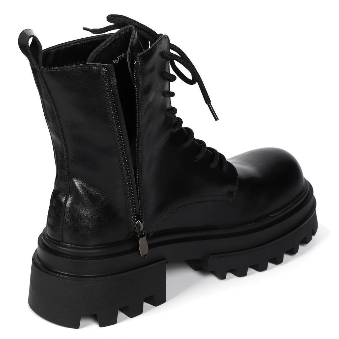 27cm/最大10cm身長UPメンズシークレットブーツ厚底靴ジップアップYU