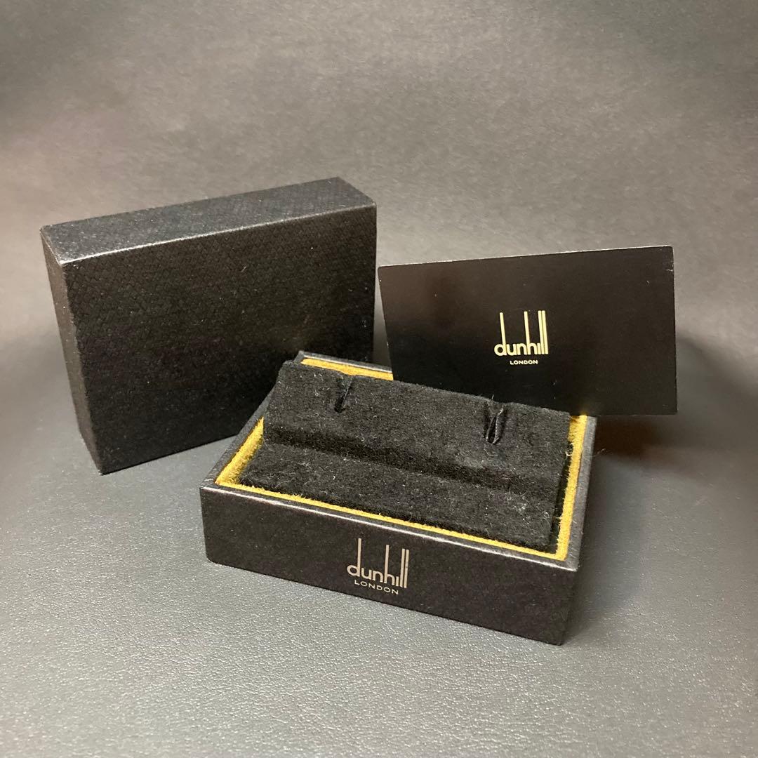 【美品】ダンヒル　カフリンクス　トゥイニーデビル　オーバルブルー　シルバー925