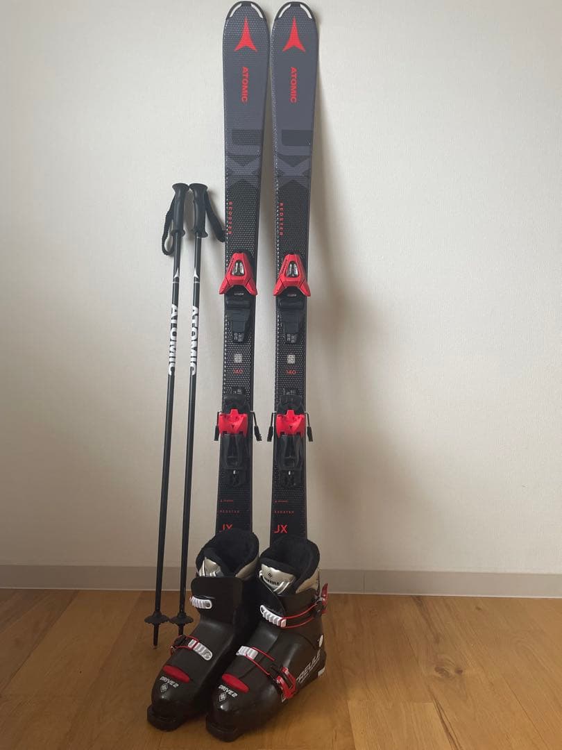 n*0様 アトミック ATOMIC ジュニア スキー 4点 セット　140cm