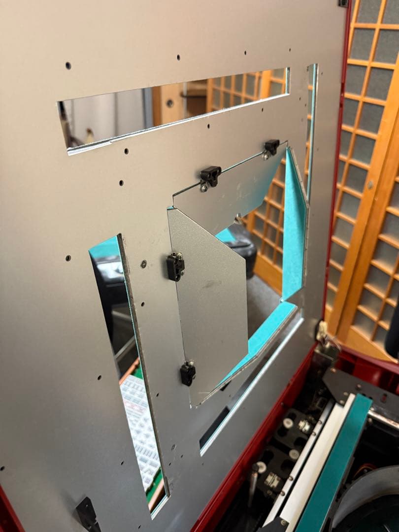 【全自動麻雀卓】　アモス　マーテル　ギャバン枠　サイドテーブル2個　マット新品