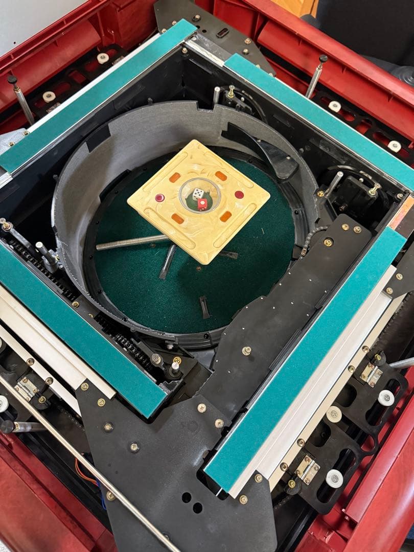 【全自動麻雀卓】　アモス　マーテル　ギャバン枠　サイドテーブル2個　マット新品