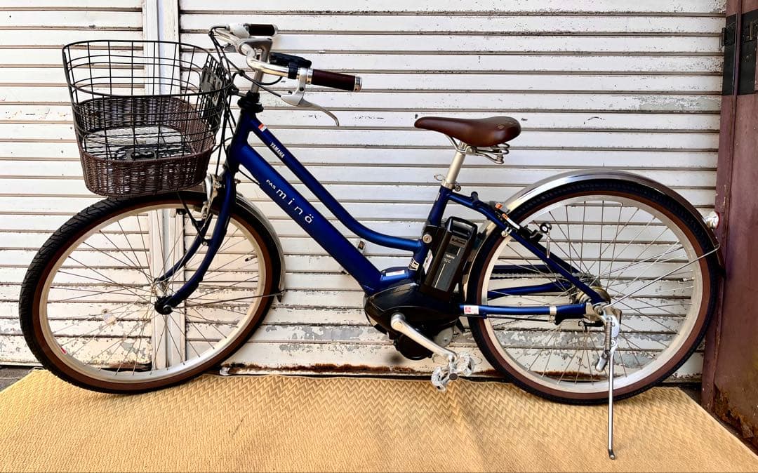 ③ 【送料無料】ヤマハ PAS mina 電動アシスト自転車26インチ　書類あり