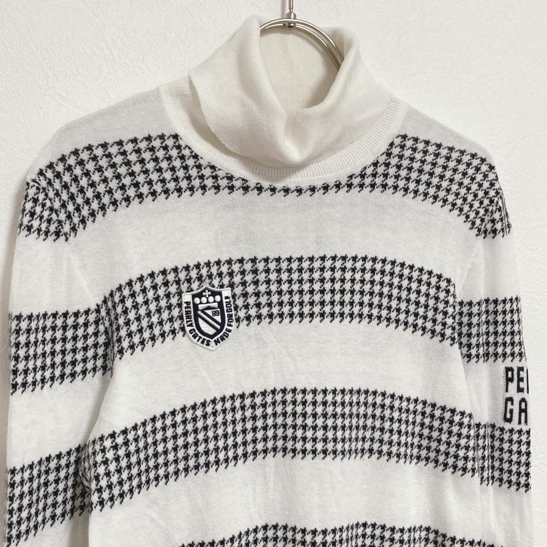 PEARLY GATES パーリーゲイツ　タートルネック　ニット　セーター 2