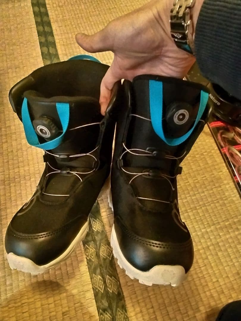 【１回だけ使用】キッズスノーボード　ダイヤルブーツ　バインディング　３点セット他