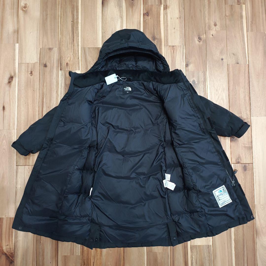 美品　限定　ノースフェイス　ロング　ダウンジャケット　ブラック　キッズ110