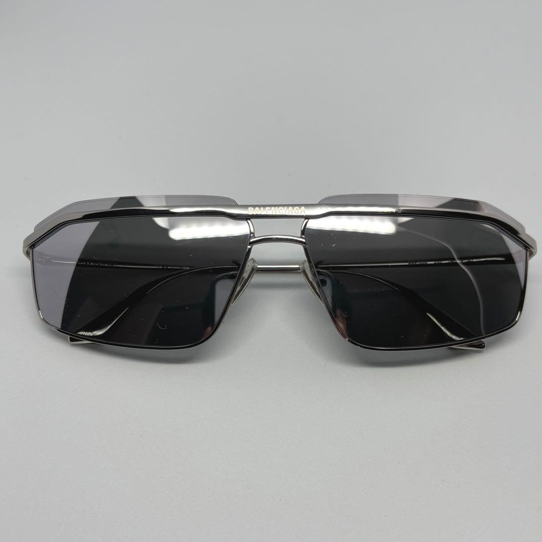 【美品】BALENCIAGA バレンシアガ BB0139S サングラス メタル