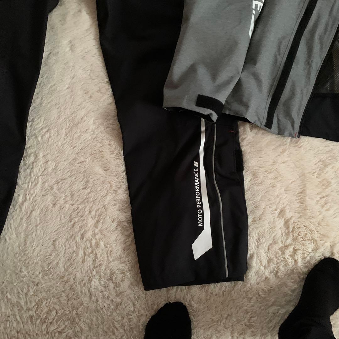 KUSHITANIバイク用雨具 上下セット グレーと黒Lサイズ