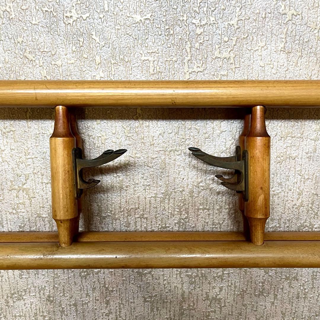 【昭和レトロ 商品】折りたたみ衣桁 古民具 欅 衣紋掛け ハンガー 着物　送料込