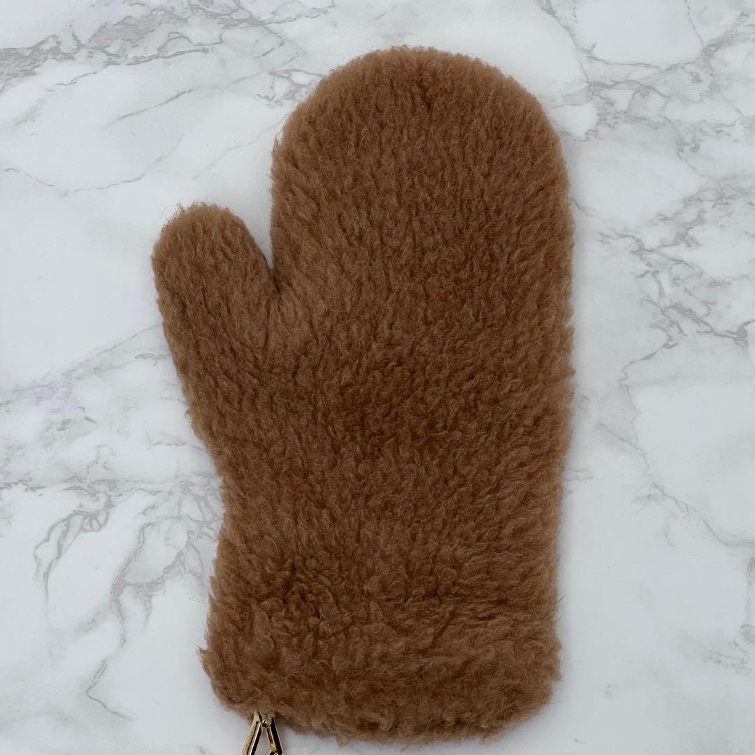 マックスマーラ カシミヤ テディベア ミトン アパレル 現行品 ブラウン 手袋