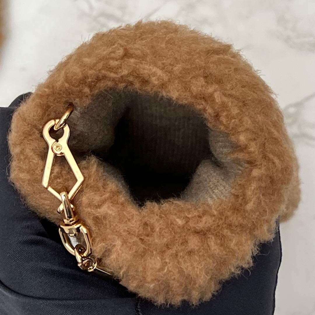 マックスマーラ カシミヤ テディベア ミトン アパレル 現行品 ブラウン 手袋