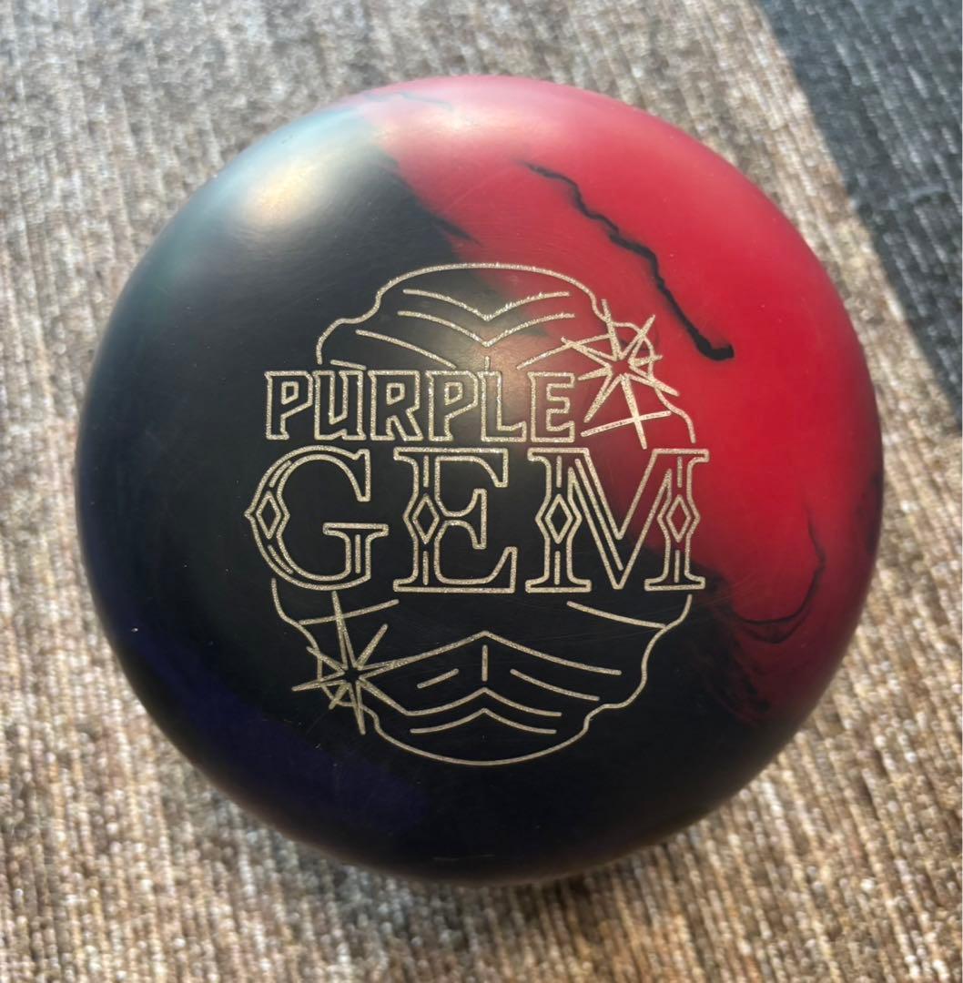 ボウリングボール　ストーム　パープルジェム　15P 5G未満　プラグ済