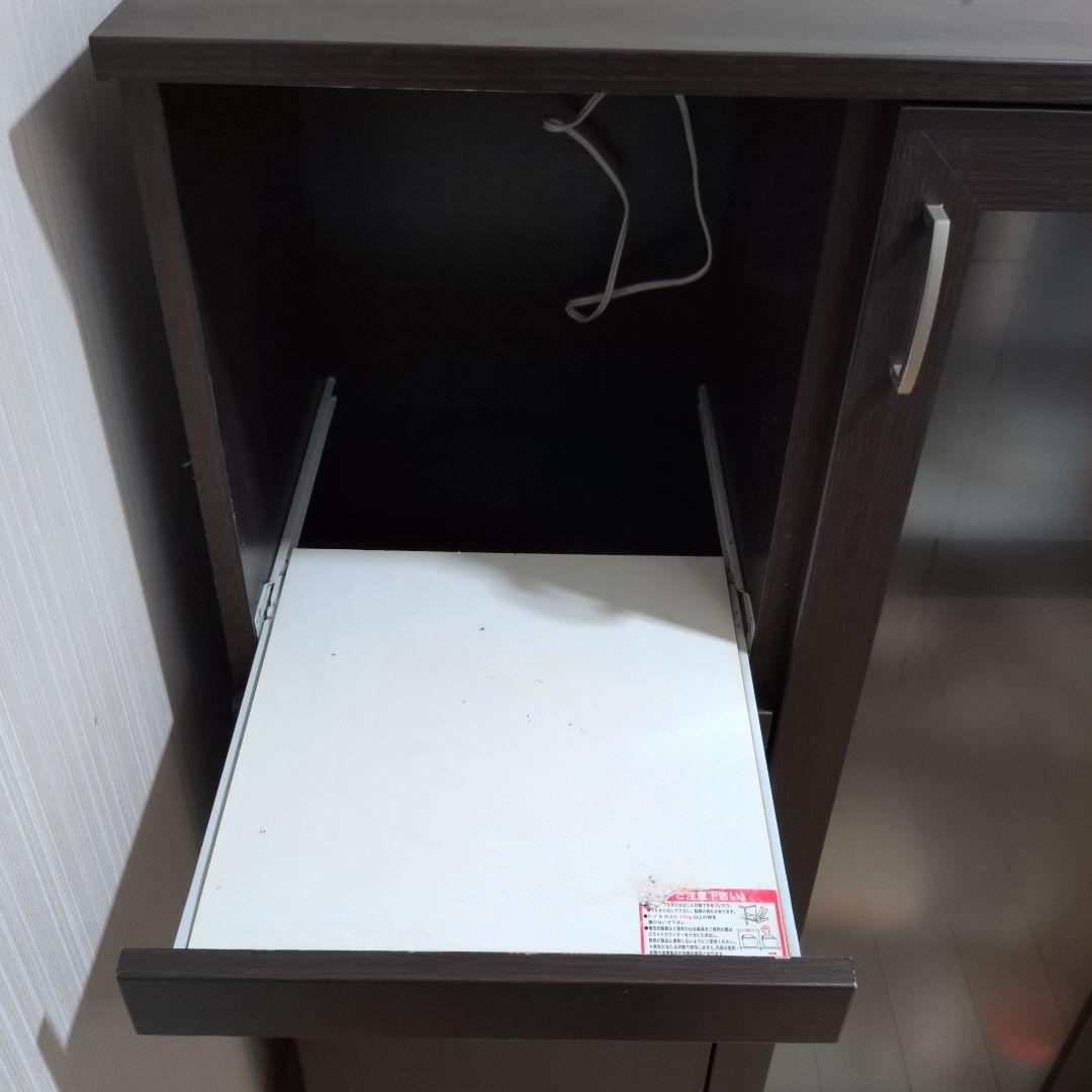 ニトリ レンジ台 食器棚 カップボード 木目調