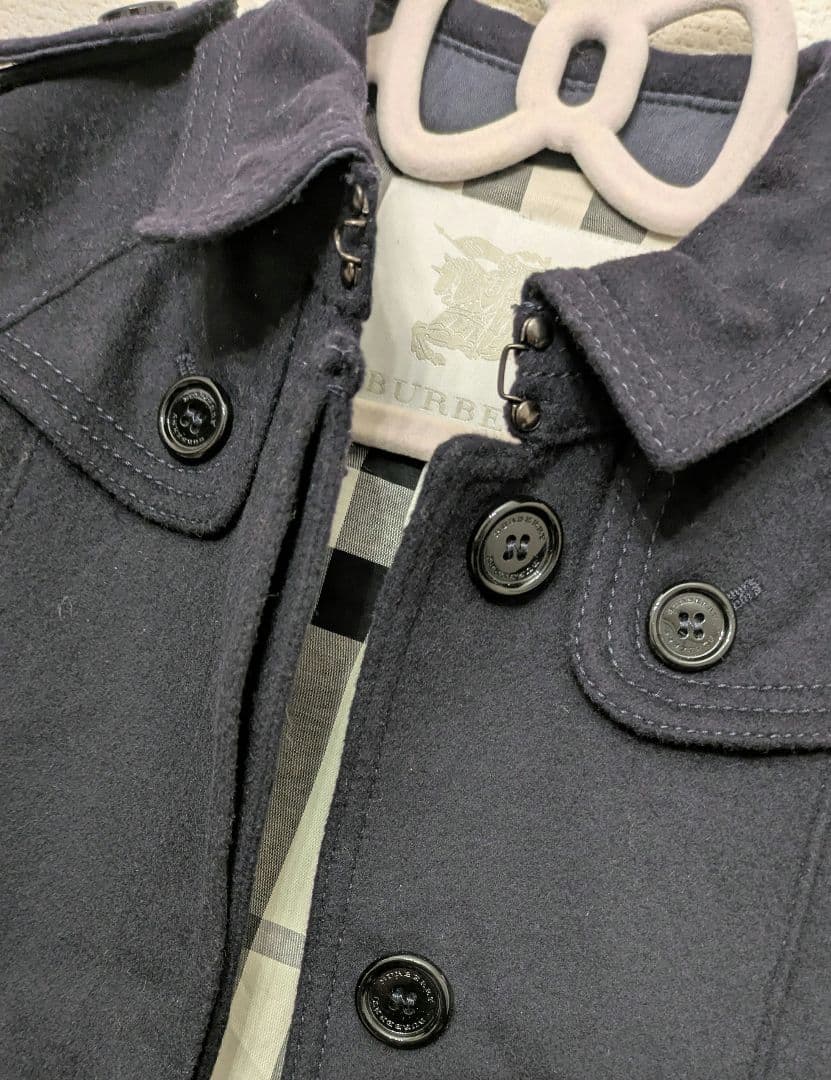 専用　新品　Burberry チルドレン ウールカシミヤ フレアコート 10Y