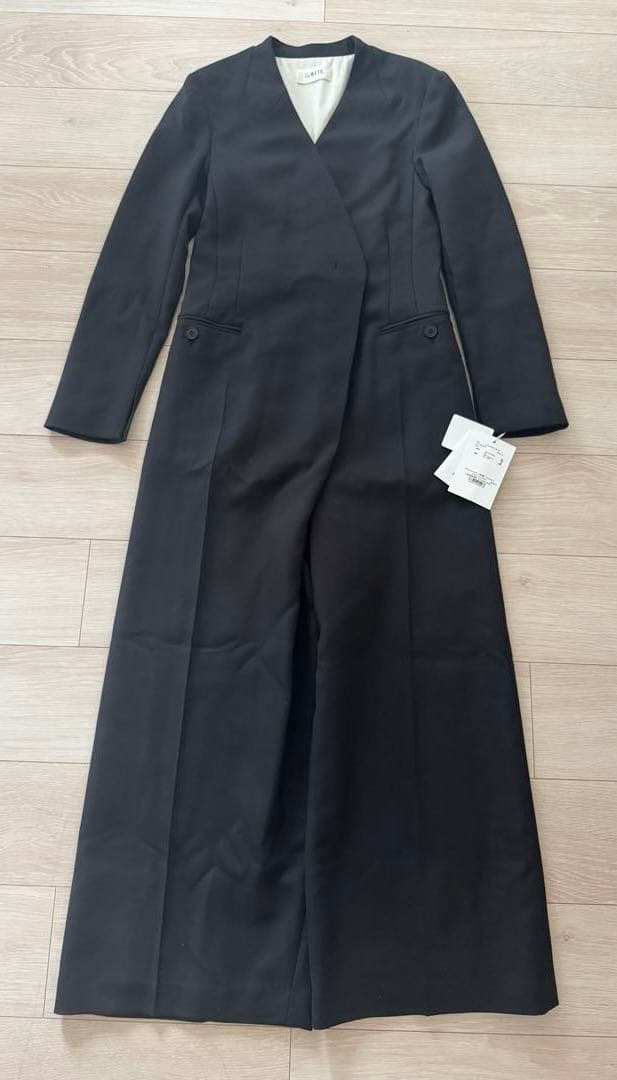 【新品】　SANTEテーラードノーカラーオールインワン