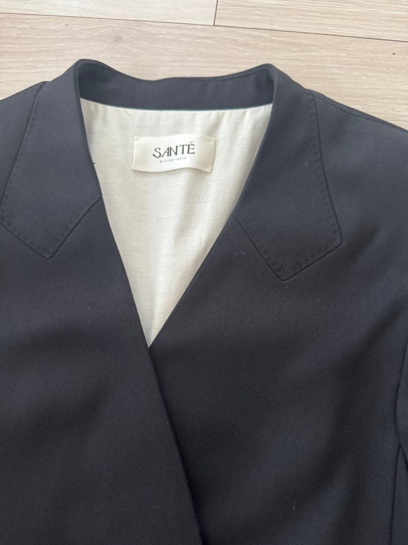 【新品】　SANTEテーラードノーカラーオールインワン