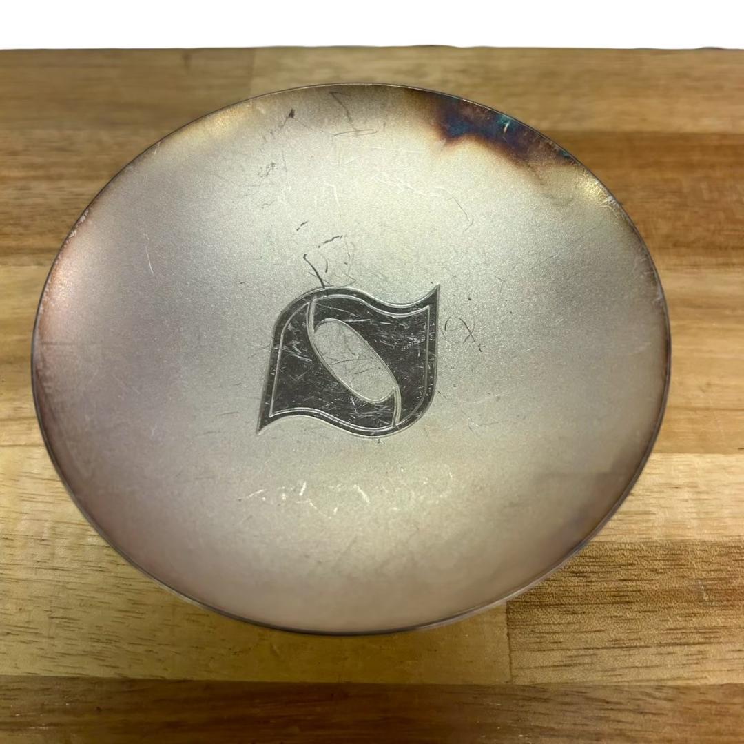 純銀 盃 2点セット 約114g 純銀刻印あり 名入れあり 銀杯 銀製 工芸品