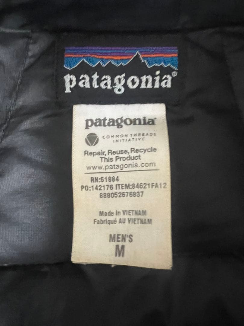 Patagonia メンズ ダウンセーター ベスト M 黒 パタゴニア ダウン