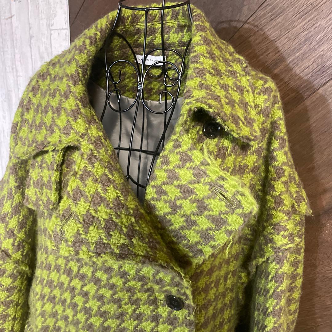 カットオフツイードオーバーコート【MAISON SPECIALメゾンスペシャル】