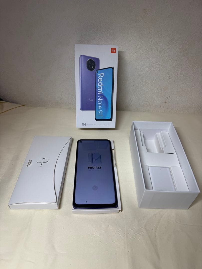 Redmi Note 9T 64GB パープル SIMフリー ケーブル無