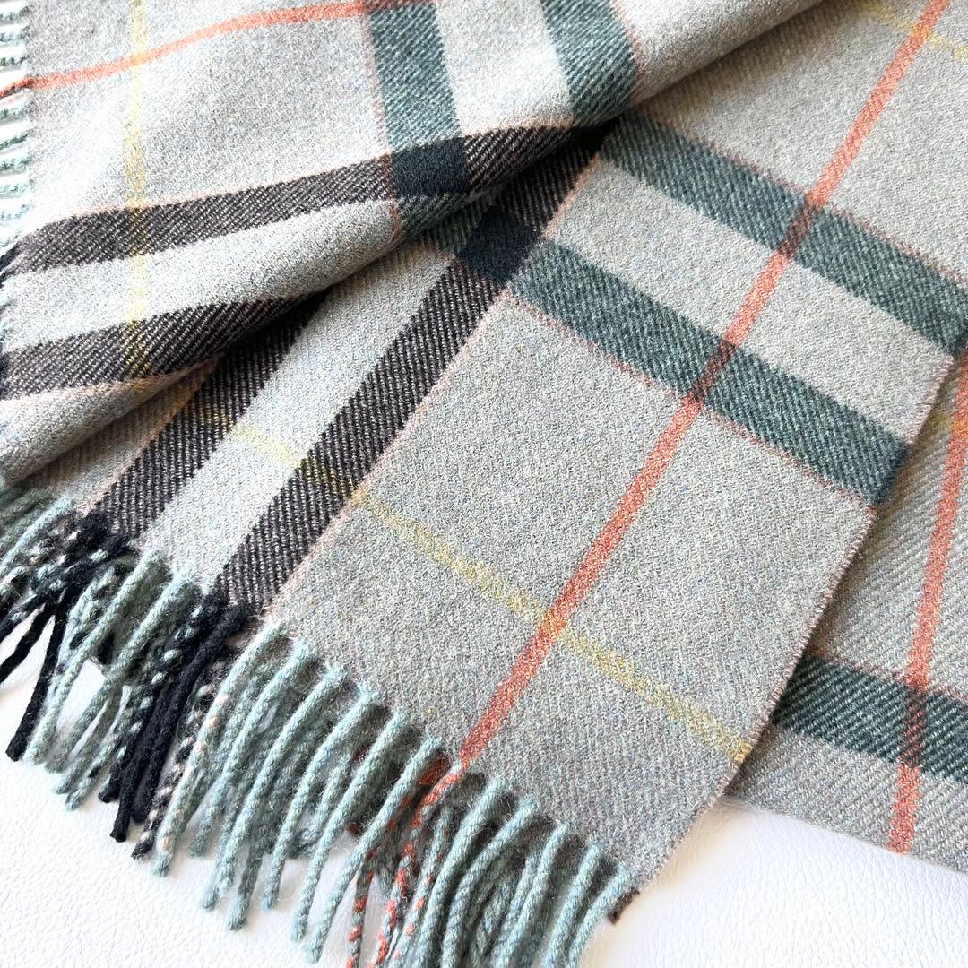 4960【美品】ジョンストンズ　中判ストール カシミヤ100％ アローズ別注