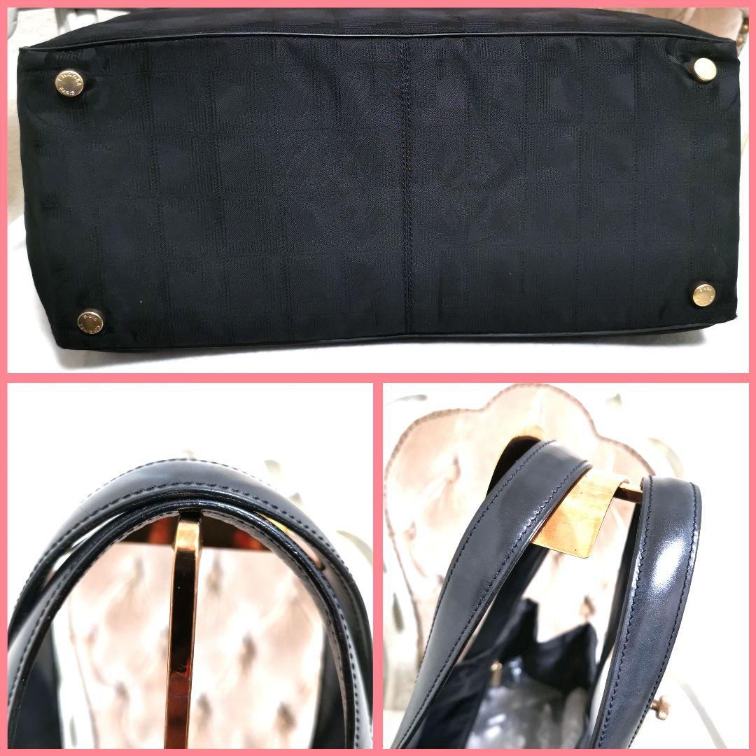【美品】シャネルCHANEL ニュートラベルライン肩掛けトートバッグ黒 鑑定済!