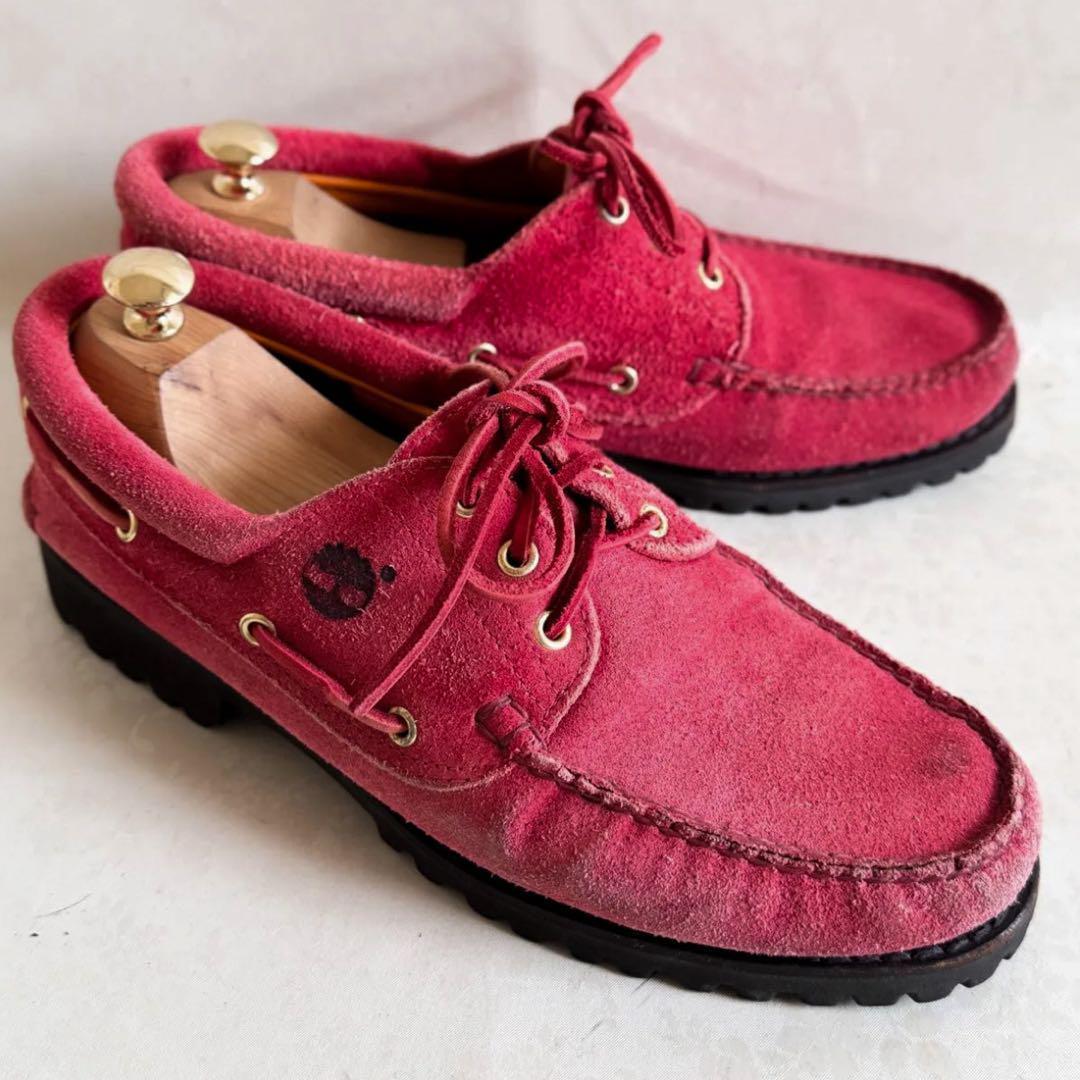 ✨希少カラー✨ティンバーランド 3eye デッキシューズ レッド 28cm