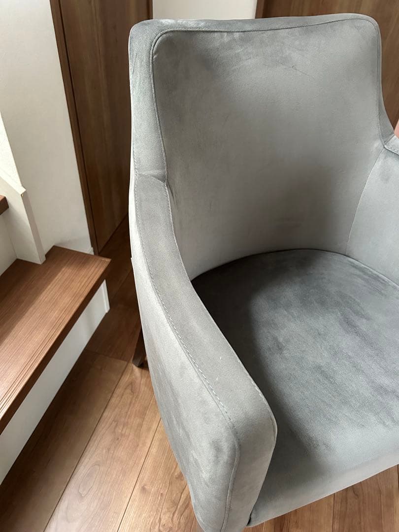 KARE モードベルベットグレー　アームチェア　1都3県引き取りお届け相談可