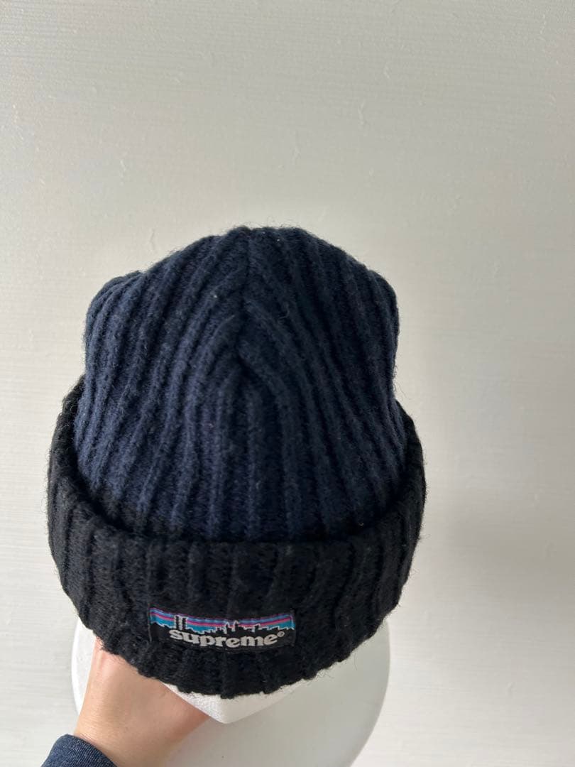 supreme つば付 ニット帽　ビーニー　パタロゴ　patagonia 90s