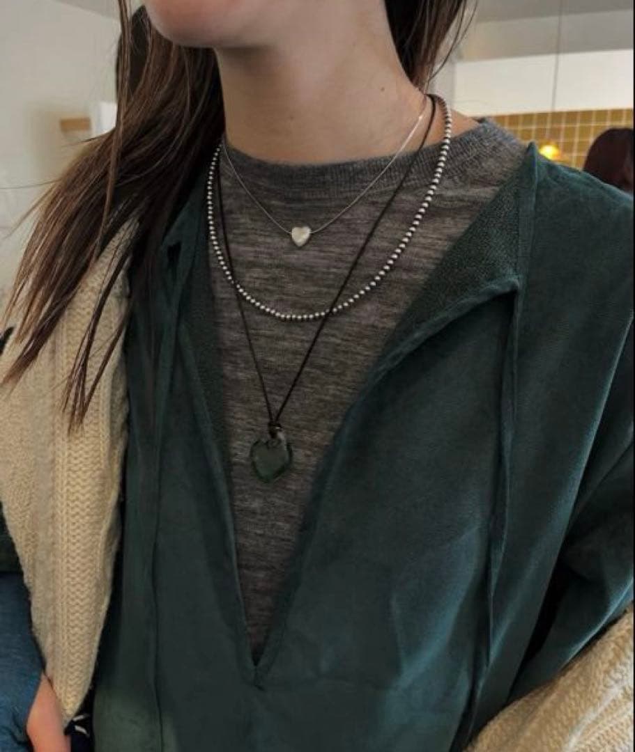 新品未使用 yurika akutsu ハートネックレス