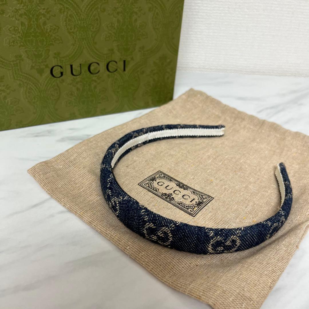 (3児のママってぃ)GUCCI カチューシャ デニム