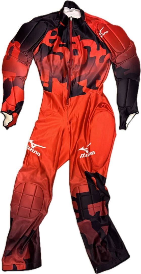 ミズノ スキーウェア A500DM-502 レッド/ブラック M-LO