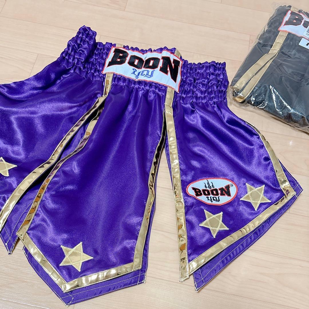 BOON 星 ムエタイパンツ キックボクシングショーツ スカート BK⑪ PR⑫