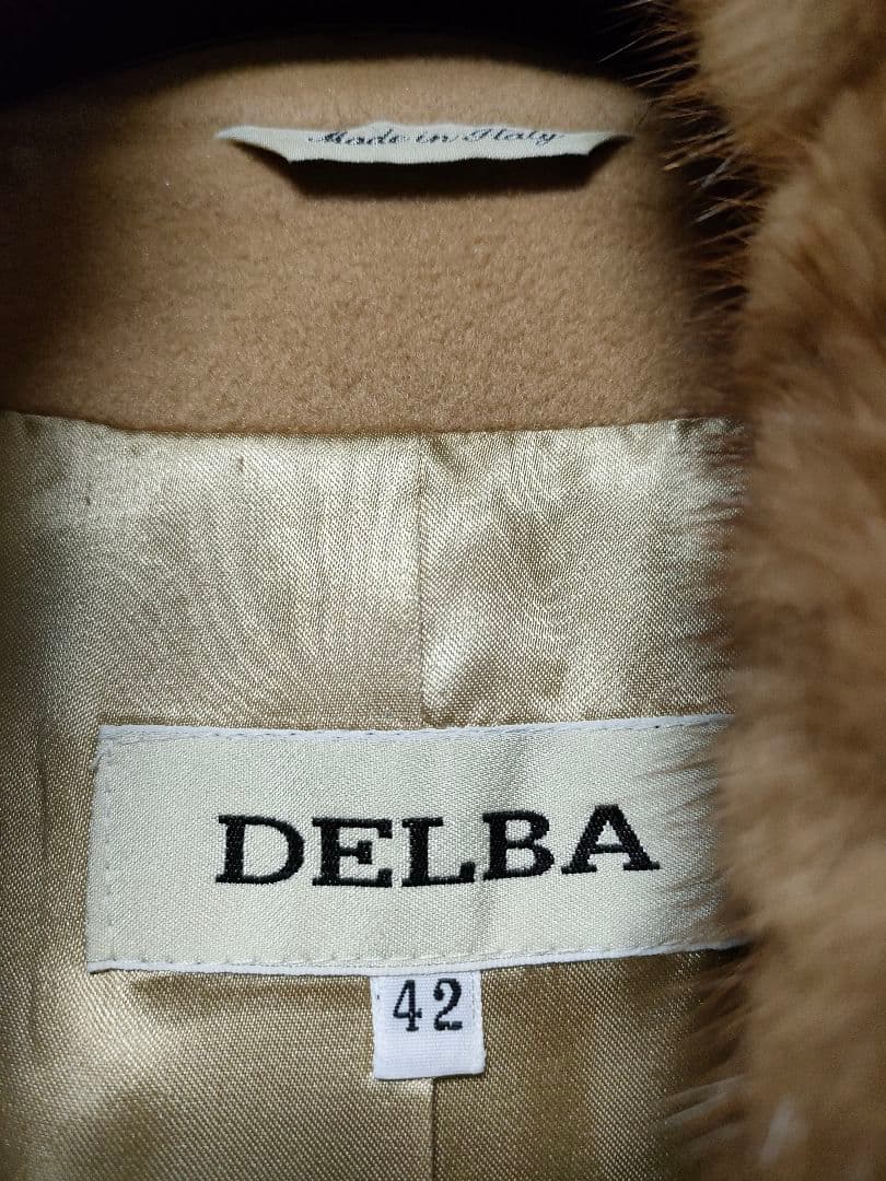 デルバDELBAイタリア製Cashmereカシミア100%コート