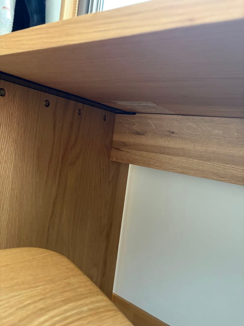 無印良品　デスク　オーク無垢材