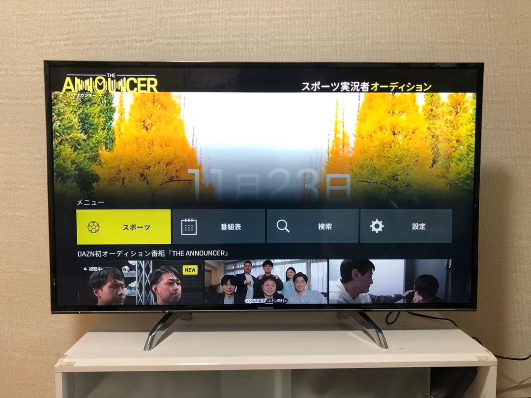 Panasonic 49V型 4K液晶テレビ VIERA豊富ネットコンテンツ内蔵