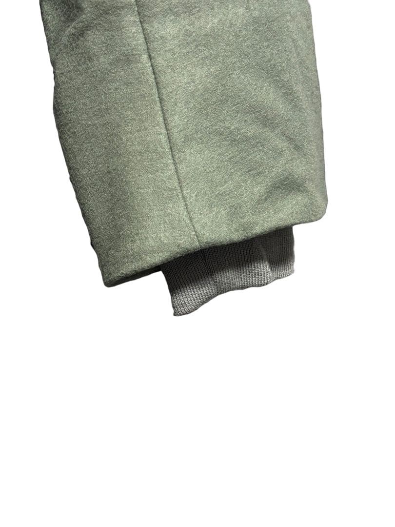 定価8.3万 名作22AW URU ウールポンチロングコート 3 セージグリーン