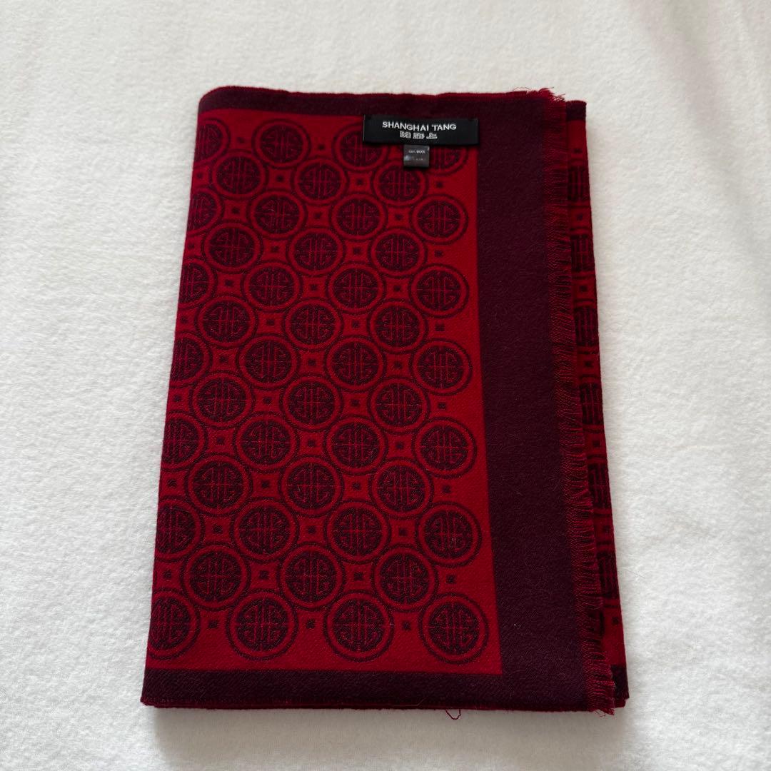 SHANGHAI TANG シャンハイ・タン マフラー イタリア製 (美品)