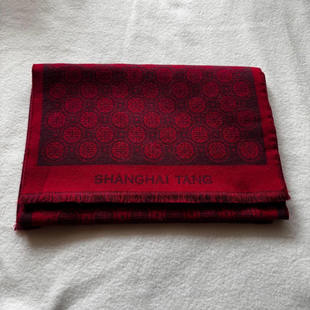 SHANGHAI TANG シャンハイ・タン マフラー イタリア製 (美品)