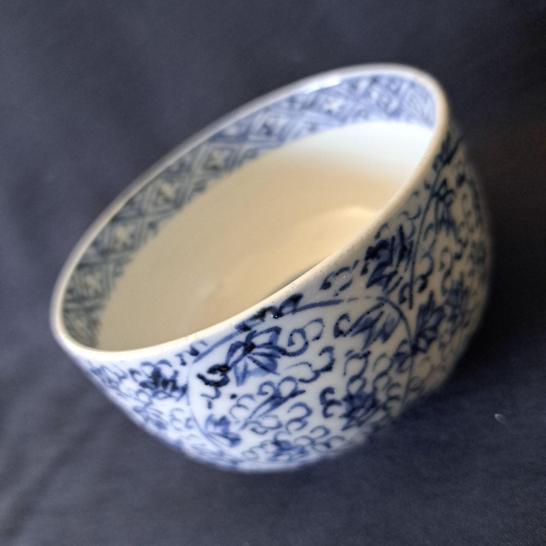 「大人気！花唐草の競演」古伊万里皿(直径14cm)2客セット [オマケ付き]骨