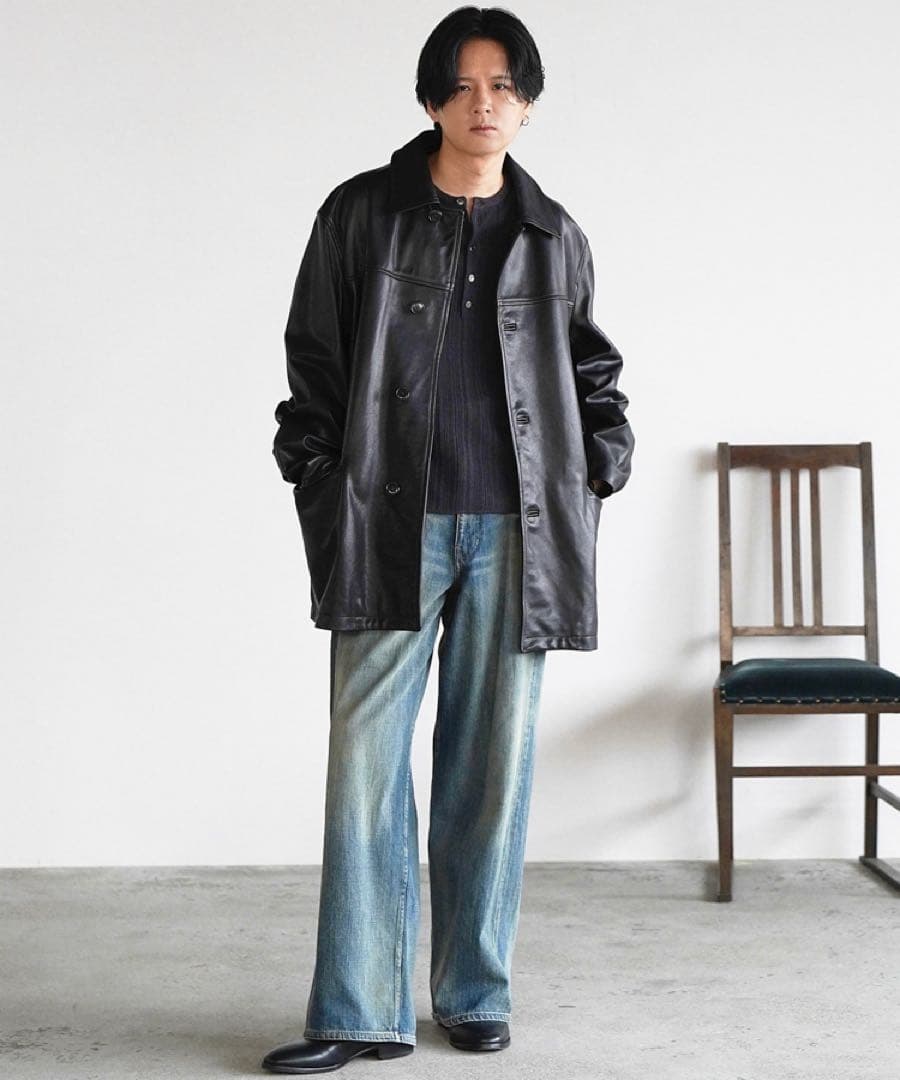 ジャケット・アウター LIDNM Lamb Veg Car Coat