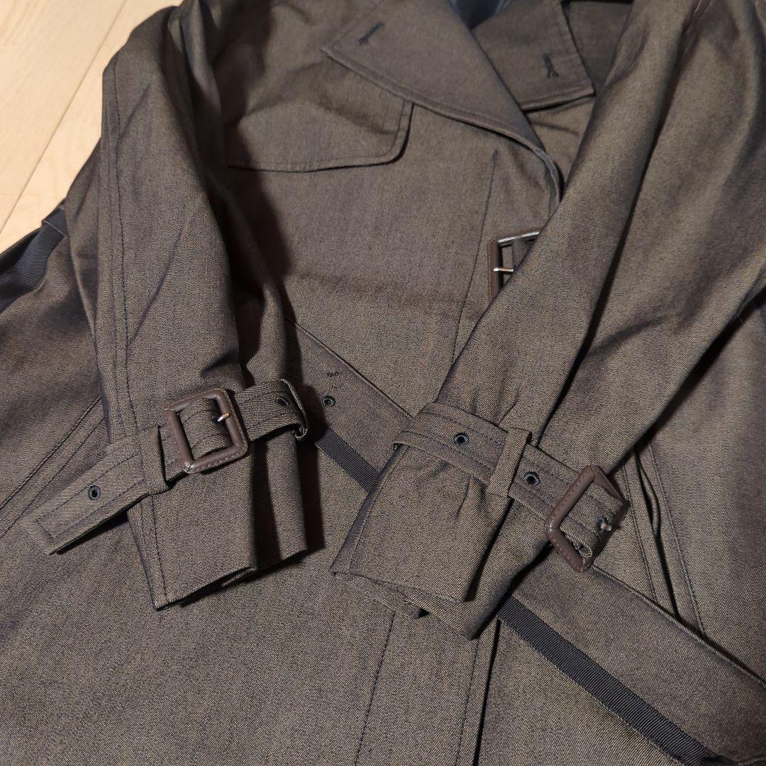 Ameri　MINIMAL FLARE LONG TRENCH COAT