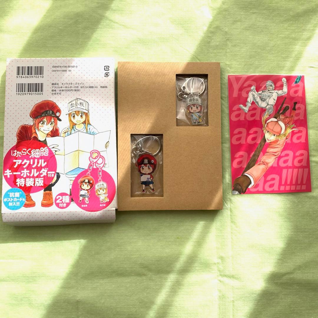 はたらく細胞 全巻セット はたらく細菌 アクリルキーホルダー 公式ファンブック